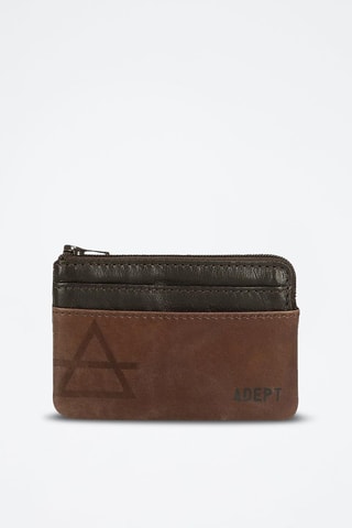Porte-cartes en cuir - Marron