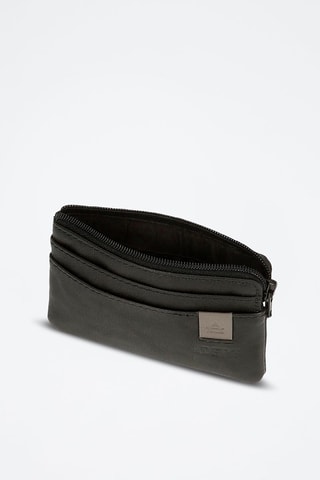 Porte-cartes en cuir - Noir