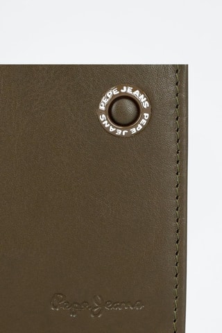 Porte-carte cuir Badge - Vert