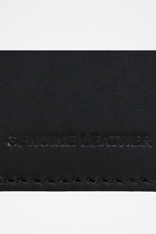 Porte-cartes en cuir Dual - Noir