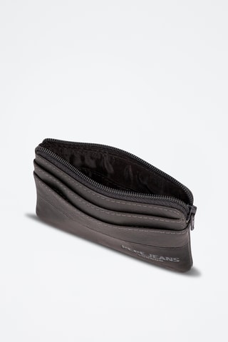 Porte-monnaie en cuir Ithaca - Anthracite