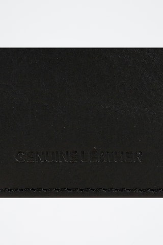Porte-monnaie en cuir Cortland - Noir