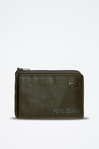 Portefeuille en cuir Cortland - Kaki