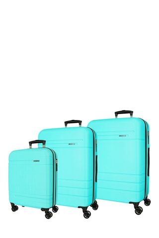 Set de 3 valises Galaxy (S/M/L) - 55/68/78 cm - Turquoise