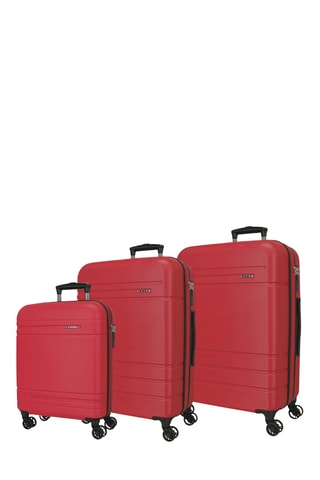 Set de 3 valises Galaxy (S/M/L) - 55/68/78 cm - Bordeaux