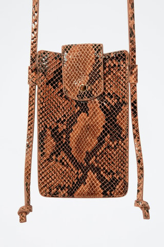 Sac bandoulière en croûte de cuir Monday - Beige