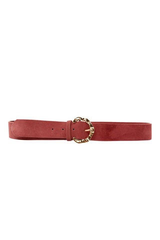 Ceinture en croûte de cuir Marina - Rose