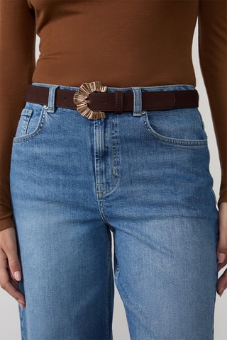 Ceinture en cuir Noumea - Marron
