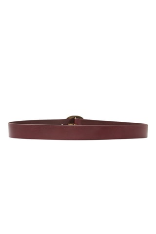 Ceinture en cuir Rolande - Rouge