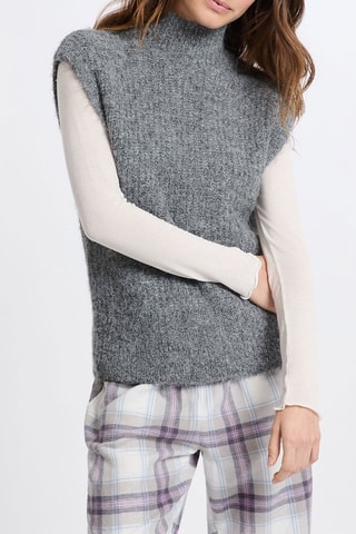 Pull sans manches Mina - Gris foncé