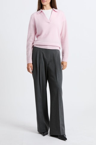 Pull en cachemire Louise - Rose poudré