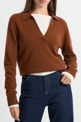 Pull en cachemire Louise - Marron