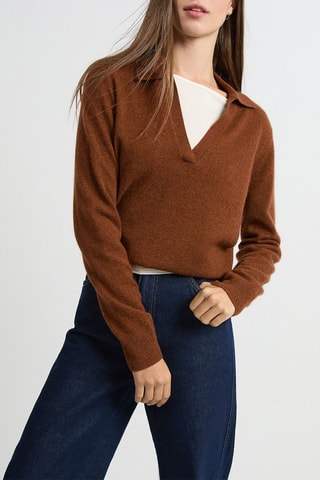 Pull en cachemire Louise - Marron
