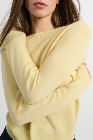 Pull en cachemire Louise - Jaune