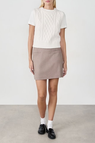 Pull sans manches Franickie - Ecru