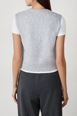 Pull sans manches Gigi - Gris chiné