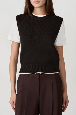 Pull sans manches Gigi - Marron