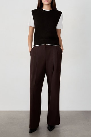 Pull sans manches Gigi - Marron