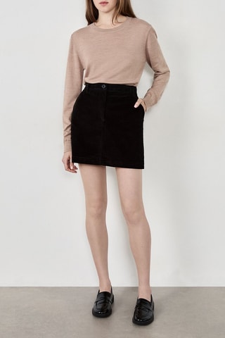 Pull en laine Laisa Rond - Taupe