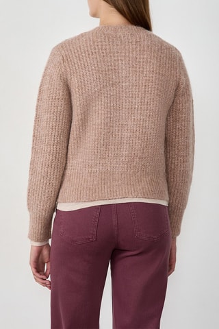 Pull en laine et alpaga Lalande - Beige chiné