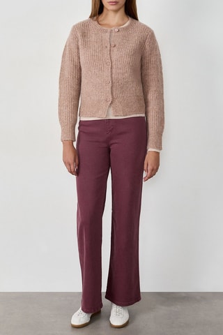 Pull en laine et alpaga Lalande - Beige chiné
