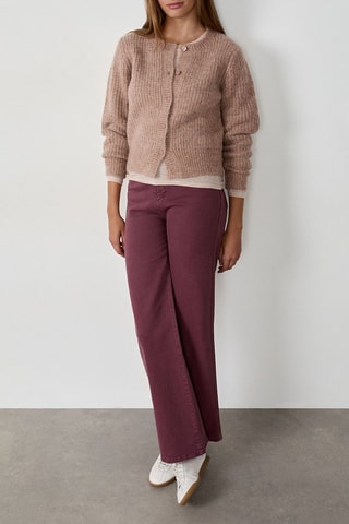 Pull en laine et alpaga Lalande - Beige chiné