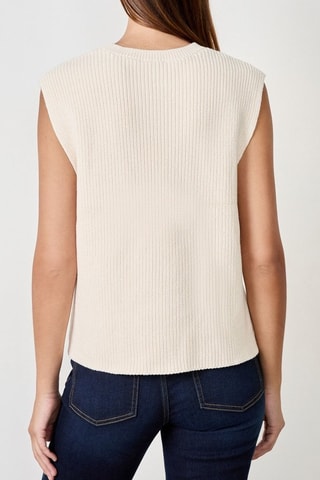 Pull sans manches Timeless Summer - Ecru
