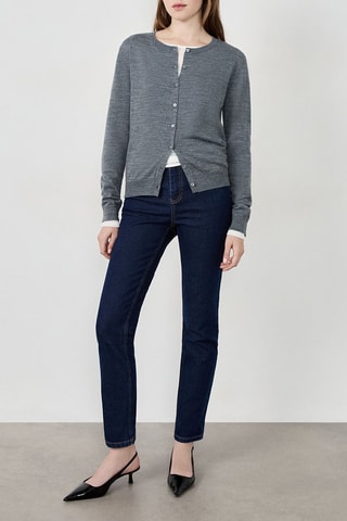 Gilet en laine Laisa - Gris chiné