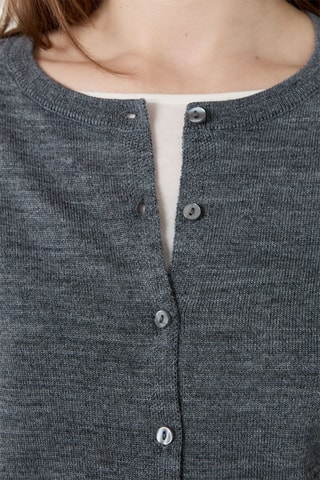 Gilet en laine Laisa - Gris chiné