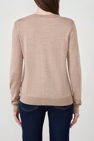 Gilet en laine Laisa - Taupe chiné