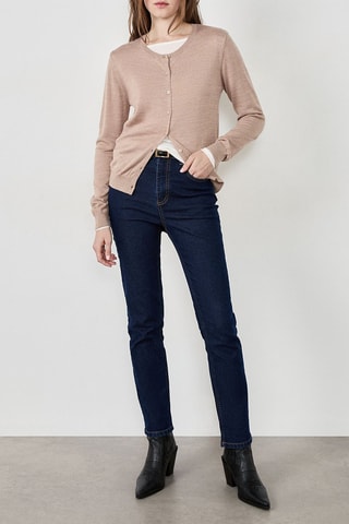 Gilet en laine Laisa - Taupe chiné