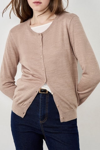 Gilet en laine Laisa - Taupe chiné