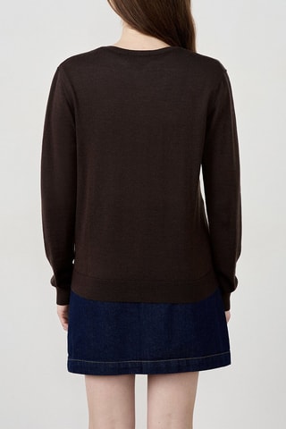 Gilet en laine Laisa - Marron