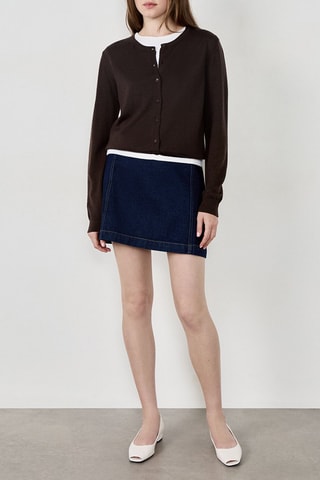 Gilet en laine Laisa - Marron