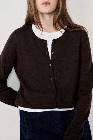 Gilet en laine Laisa - Marron