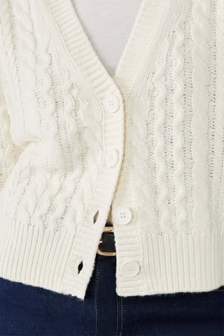 Gilet en laine Lacyra - Ecru