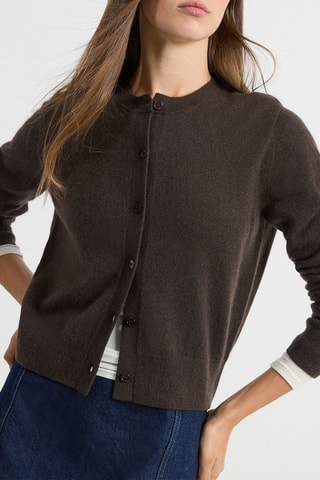 Gilet en cachemire Louise - Marron