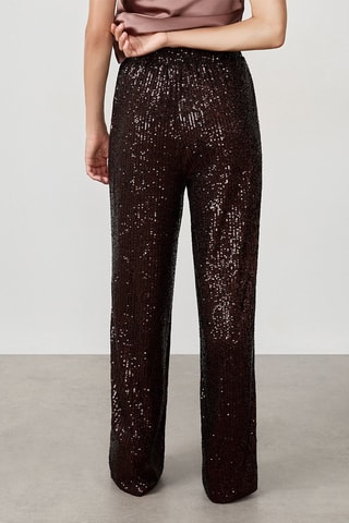 Pantalon taille haute Vegas - Marron