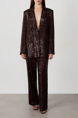 Pantalon taille haute Vegas - Marron