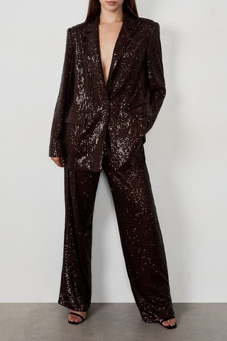 Pantalon taille haute Vegas - Marron