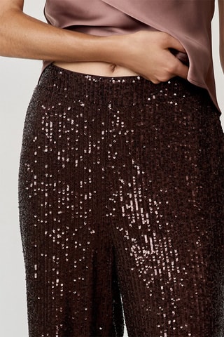 Pantalon taille haute Vegas - Marron