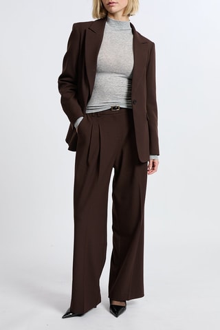 Pantalon taille haute Muse - Marron
