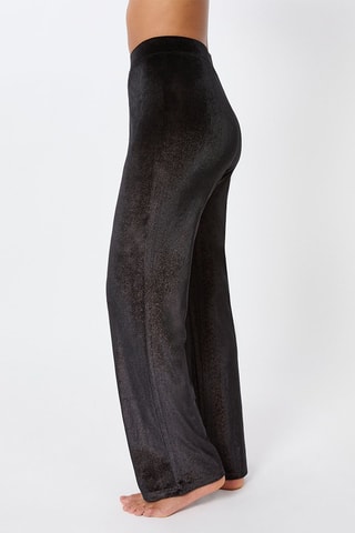 Pantalon en velours taille haute Luaz - Noir