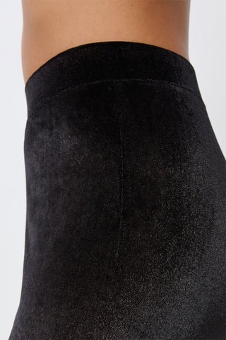 Pantalon en velours taille haute Luaz - Noir