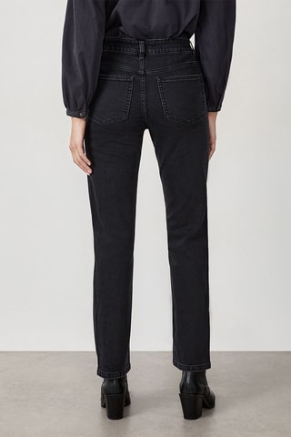 Jean taille haute Draight Gd - Noir