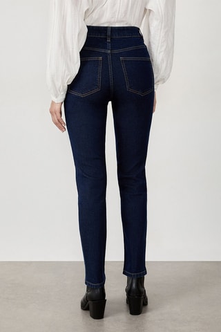 Jean taille haute Dlim - Bleu nuit