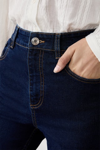 Jean taille haute Dlim - Bleu nuit