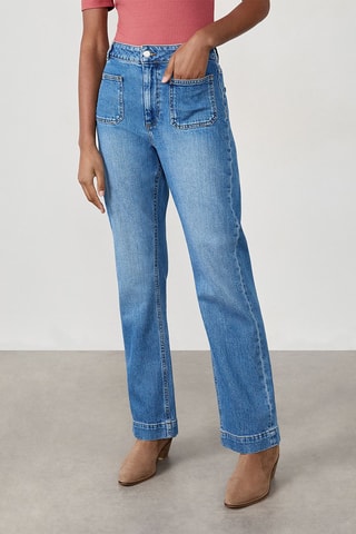Jean taille haute Dariius - Bleu