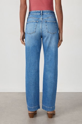 Jean taille haute Dariius - Bleu