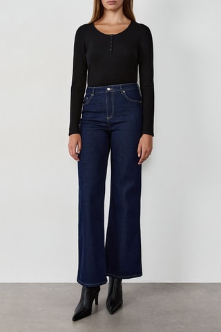 Jean taille haute Clemence - Bleu